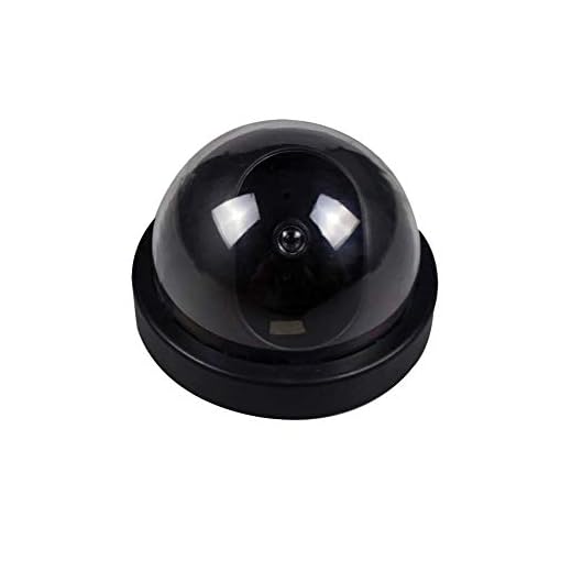 Fake Camera for Home Car CCTV Dummy Dashboard Camera With Red Light Fit for preventing Thief Criminals -Black(No Battery)