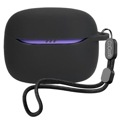 Image of Soft Silicone Case Cover Compatible with JBL Tune Beam 2 (Black)