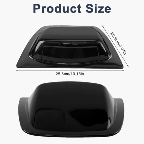 Image of STHIRA Car Roof Decorative Cover Gloss Black Radar Decor Shell for Car