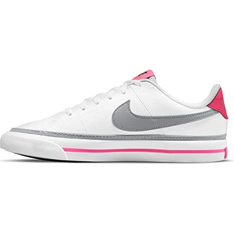 NIKE Court Legacy, Zapatillas de Tenis para Niño, Blanco (Light Smoke Grey-Pink Prime) Cover
