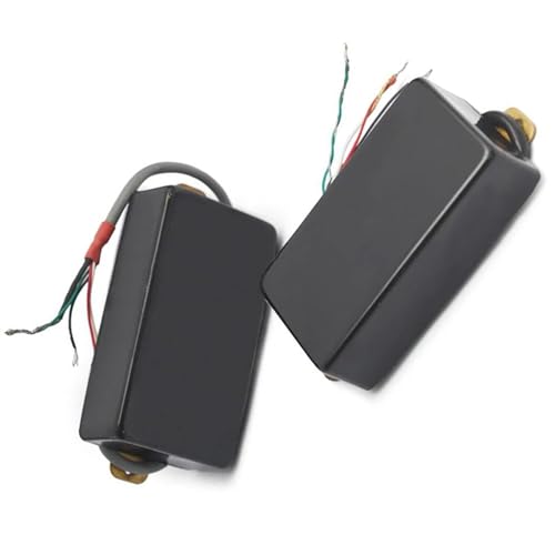 エレキギターのピックアップーの交換部品 クローズドスタイルエレキギターハムバッカーピックアップギター交換部品セット(Bk)