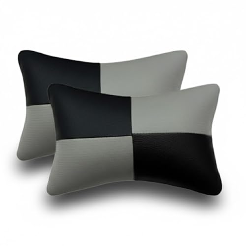 Image of Adroitz Car Neck Rest Pillow Set of 2 - Ergonomic Breathable Seat Headrest Cushion for Driving - Universal Fit Interior Accessory for Neck Support & Head Rest - Premium Car Pillow for Seat Comfort