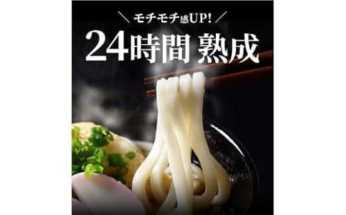 しあわせ製麺の『24時間熟成本場讃岐うどん』大盛8人前 鎌田醤油特製うどんつゆ付き[L-35]