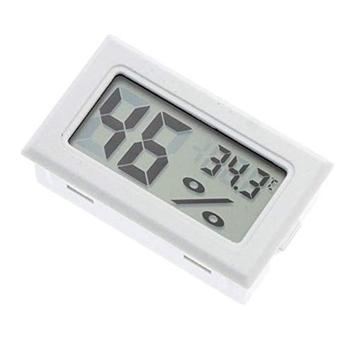 Embedded Thermometer Hygrometer Wireless Electronic Thermometer Hygrometer Digital Indoor Humidity Gauge Monitor - White
