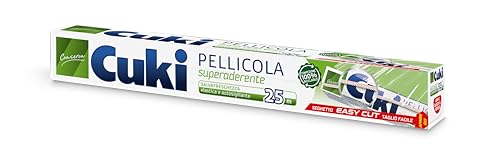 Cuki Pellicola con easy cut 25m, superaderente, 1 confezione da 25m
