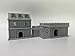 Paintable Tabletop Miniature Building Terrains Compatible with D&D and Alike RPG War Games - 18mm/28mm Scale Scenery with Medieval Gothic Architecture Style (28mm Scale)