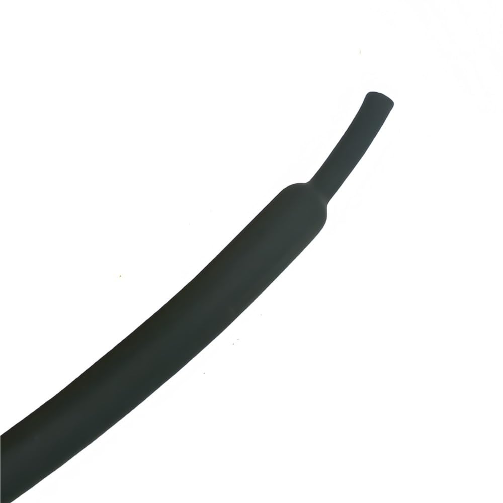1 gaine thermorétractable électrique 3:1, tube thermorétractable avec revêtement adhésif, diamètre du tube: 2,4 à 25,4mm(Black,6.4mm,200m)
