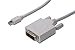 Produktbild ASSMANN Digitus DVI Anschlusskabel 3.00m AK-340305-030-W schraubbar Weiß [1x Mini-DisplayPort, 3m