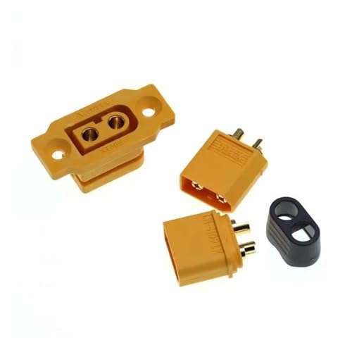 Enchufe XT60E-F con tapa para panel de carga en barcos RC y drones 5