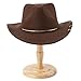 BUBEFSKD Fashion Fedoras Hat For Women With Metal Belt Panamas Magicians Cowboy Costume Roleplay Dress Up Jazzs Hat