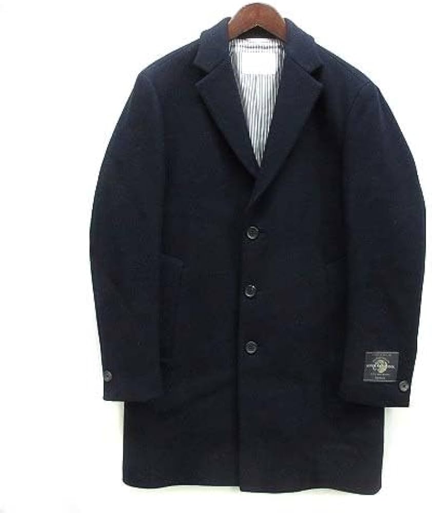 EDIFICE チェスターコート ネイビー