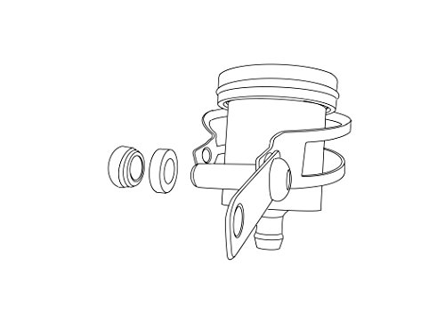 image for YUANQIAN Universal Aluminum Motorcycle Brake Clutch Reservoir Cup Rese