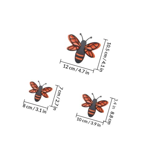 KICHOUSE adhesivos de pared 3D abeja juego de 12 miniatura 2