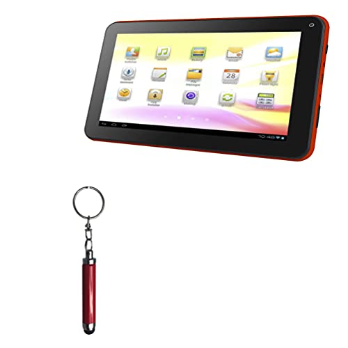 Stylus Pen for Kocaso MX736 (Stylus Pen by BoxWave) - Bullet Capacitive Stylus, Mini Stylus Pen with Keyring Loop for Kocaso MX736 - Ruby