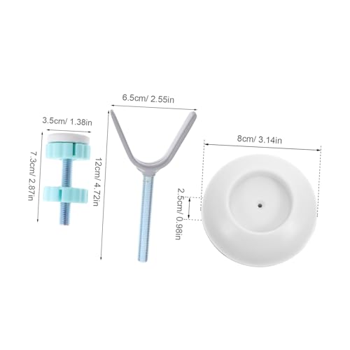 Protectores de pared de material resistente y varillas roscadas para puertas de bebés 3