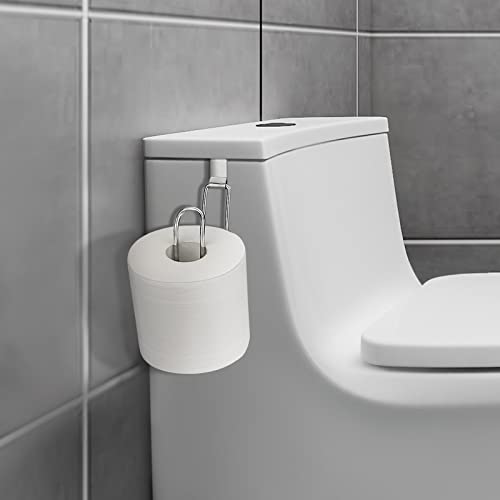 Toilet Paper Holder, Over The Tank Toilet Paper Holder, Toilet Paper Roll Holder, Bathroom Toilet Paper Storage(Chrome) - Image 3