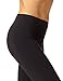 HUE Women’s Fashion Cotton Capri Leggings, Black - Scalloped Star Design, X-Large