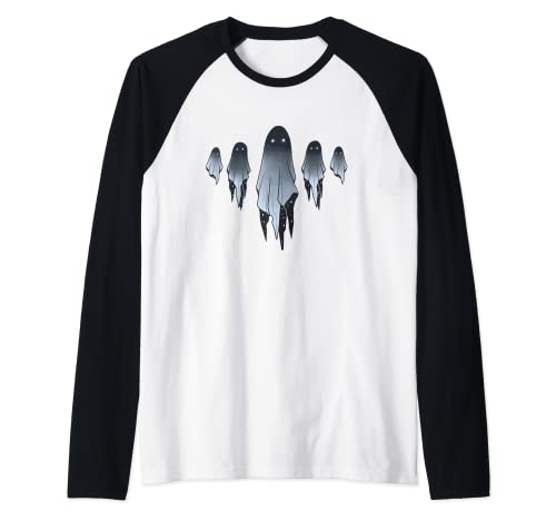 Kawaii Pastel Goth Art Creepy Cute Fantôme Fantôme Halloween Manche Raglan