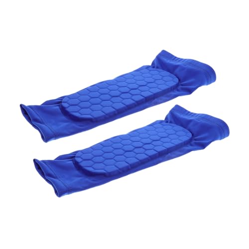 POPETPOP 2pcs Padded Soccer Shin Guards Leg Sleeves for Men Breathable Protective Sleeve for Football Badminton Basketball Adaptive Fit Impact Absorption for All Athletes