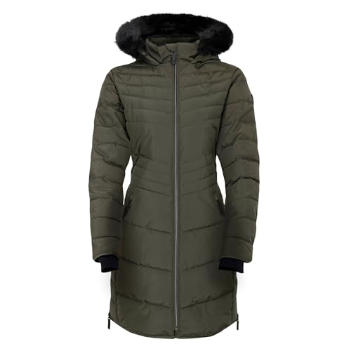 Dare 2b Womens/Ladies Striking IIII Mid Length Padded Jacket (16 UK) (Dark Khaki)