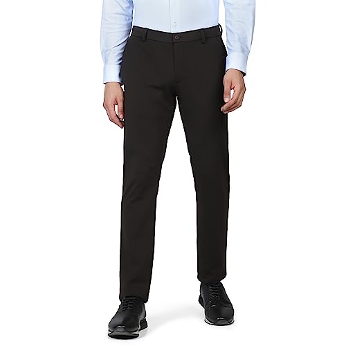 Image of Siea Casual Solid Khakis in Brown