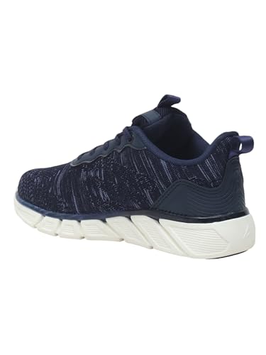 Image of Impakto Women's Power Glide Casual White Stylish Sneakers Trendy & Lightweight Design for Women