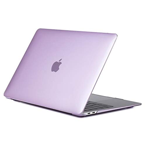 Case for MacBook, Plastic Hard Shell Case Cover Only Compatible with MacBook Pro 13 inch (2020 2019 2018 2017 2016 Release) A2338 M1 A2289 A2251 A2159 A1989 A1706 A1713(Purple)