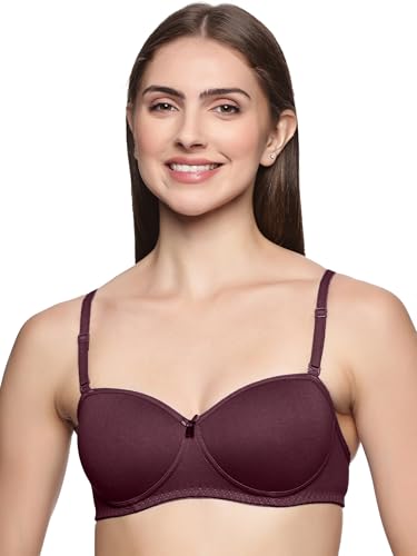 Image of Teens Lifestyle Non-Wired Padded Super Combed Cotton Strapless Bra for Women | Full Coverage, Ultra-Grip Support Band, Detachable Adjustable Transparent Straps, Seamless Design