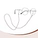 PATIKIL Eye Glasses Holders Around Neck, Pink Pearl Eyeglasses Strap Fashion Stylish Beaded Lanyard Glasses Chain for Women Sunglasses Old Lady Glass
