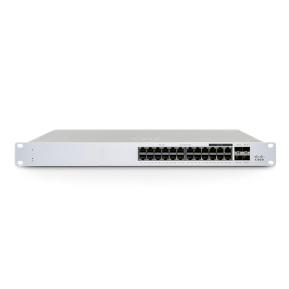 Meraki Cisco MS130-24P Cloud Managed Switch - 24x 1GbE+SFP, PoE+ (370 W), 1RU