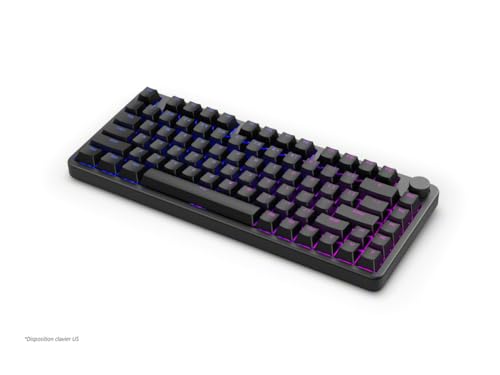 Clavier Gaming Sony INZONE KBD-H75 - Déclenchement Rapide, commutateurs magnétiques, actionnement réglable, 75% TKL, fréquence de rafraîchissement de 8 000 Hz, RGB, PC FPS, Disposition AZERTY - Noir
