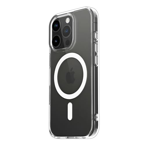 Image of Back Cover Case for iPhone 16 Pro Max Offers Mag-Safe Compatibility | Crystal-Clear Design | Camera Protection | Durable PC & TPU Construction