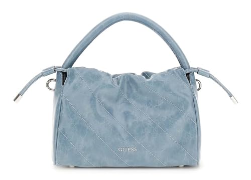 Sac bandoulière GUESS Amys Drawstring Slate en similicuir texturé