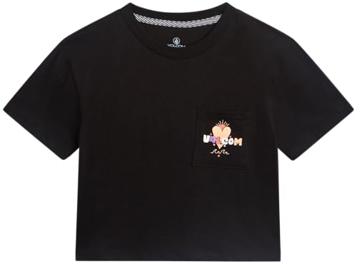 Image of Volcom Girls Shirts - Casual Crewneck Short Sleeve Graphic Tee Trendy Tops - Breathable Girls Summer Clothes