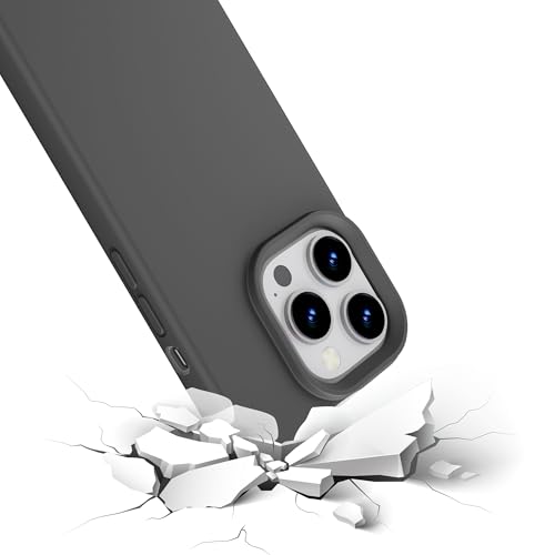 Image of iPhone 11 Pro Case Silicone,Soft Microfiber Lining(Charcoal Gray)