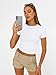 AUTOMET Womens Short Sleeve T Shirts Basic Summer 2025 Workout Tops Crew Neck Gym Crop Tops Trendy Y2K Clothes White M
