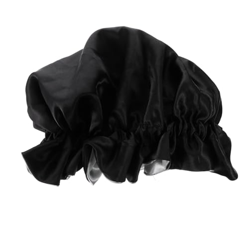 IWOWHERO _u[XiCgLbv silk bonnet  Q VN iCgX[sOLbv XJ[tLbv Lbv |GXe Black