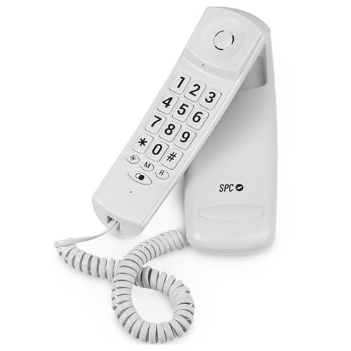 SPC Original Lite 2 – Teléfono Fijo sobremesa o Pared, Compacto y fácil de Usar, señal...