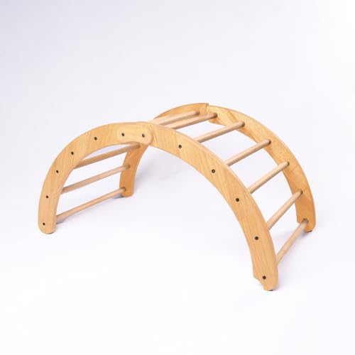 Image of Kids Rocking Bed | Arc Climber | Child Safe | Smooth Edges | Multiprpose (Foldable Without Mattress, Natural Pine)