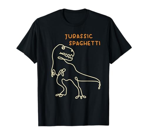 Espaguetis jurásicos, fideos de dinosaurio pasta T-rex Camiseta