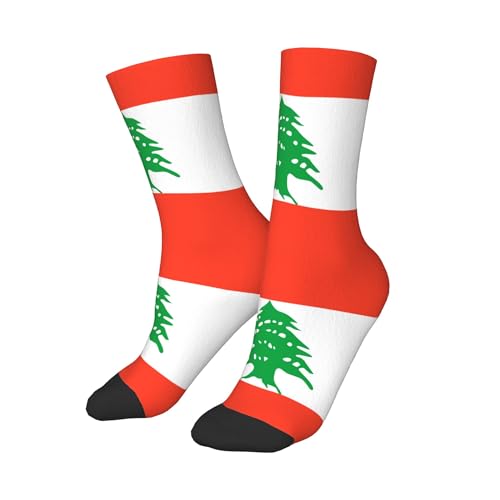 SEAEAGLE Lebanese flag A Pair Junior Athletic Short Tube Socks Children Calf Tube Socks Short Stockings