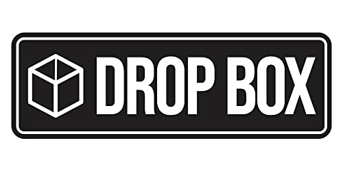 Standard Drop Box Sign (Black) - Medium