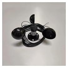 Wind Sensors Wind Speed Sensor Anemometer Wind Speed Measurement Wind Speed Sensor Power Generation Self Generated, Black