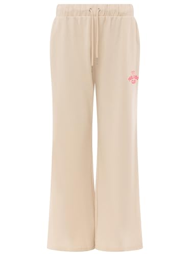 Zwillingsherz Feel Good Club Damen Sweathose lang mit Stickerei Bequeme Baumwollhose für Frauen Lässige Jogginghose für Freizeit Alltag Loungewear Moderne Damenhose Frühling Herbst Winter