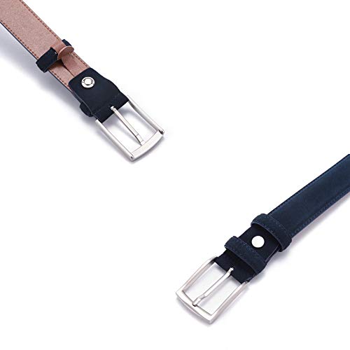 Thick Suede Leather Belt for Men Casual Dress Belts4