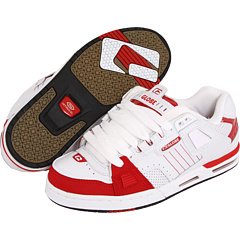 Image of Globe Men's Sabre Skate Shoe,White /Red,9.5 D(M) US