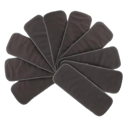 Garneck 10 Piezas De De Carbón De Bambú Insertos Reutilizables Para Almohadilla Para Orina Almohadilla Para De Carbón De Bambú Para Recién Nacidos