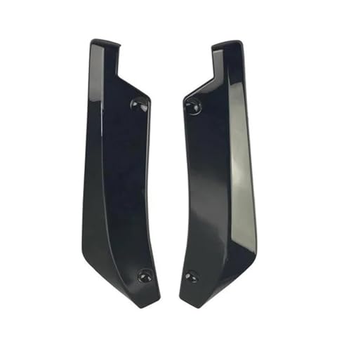 Difusor de parachoques trasero universal negro brillante y splitters laterales para coche