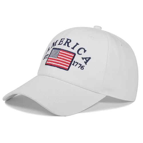 Image of IIN American Flag Baseball Cap for Men Women Low Profile USA Army Tactical Operator Military Plain Dad Hat