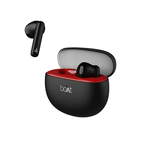 Image of boAt Airdopes 141 Pro True Wireless in Ear Earbuds with 45H Playtime & BT v5.3(Active Black) & Stone 650 10W Bluetooth Speaker with Upto 7 Hours Playback, IPX5 and Integrated Controls (Black)